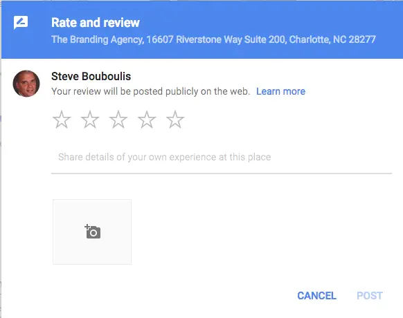 My Custom Google Reviews screen shot 