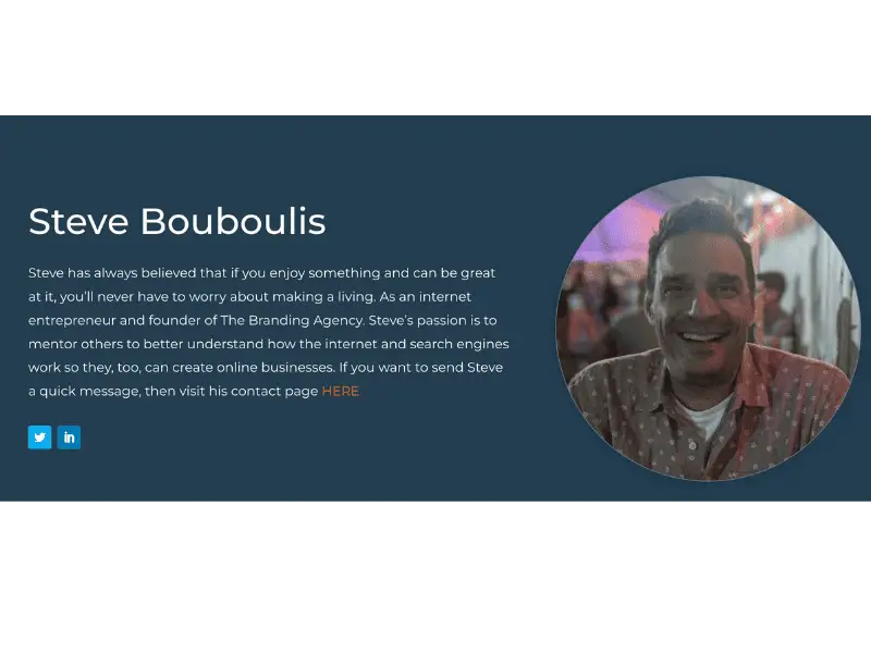 Steve Bouboulis Author Bio