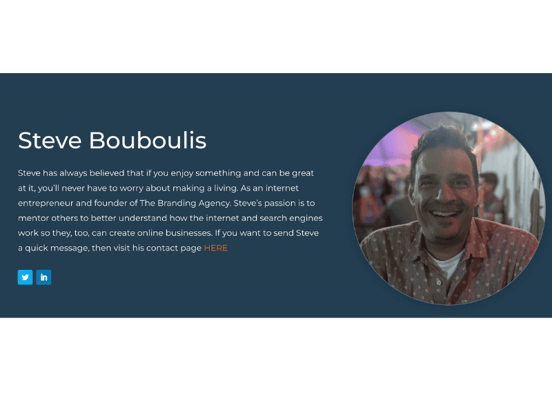 Steve Bouboulis Author Bio