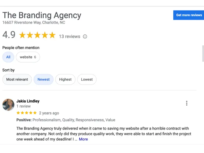 The Branding Agency My Google Business Reviews