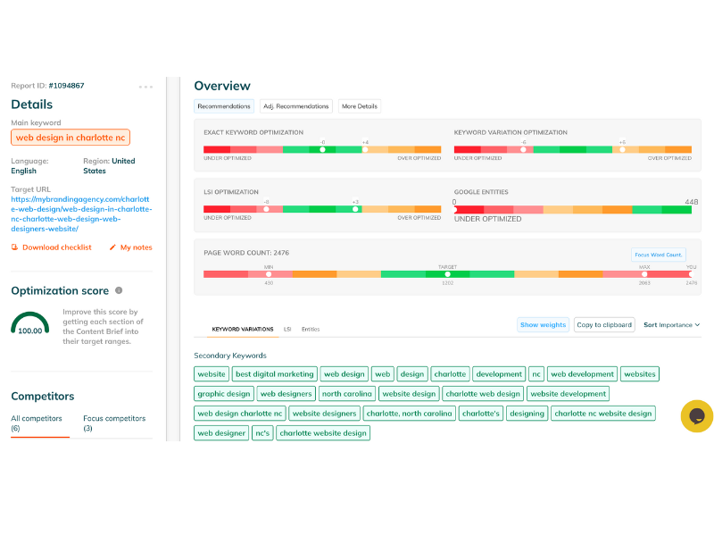 PageOptimizerPro Page Run Overview