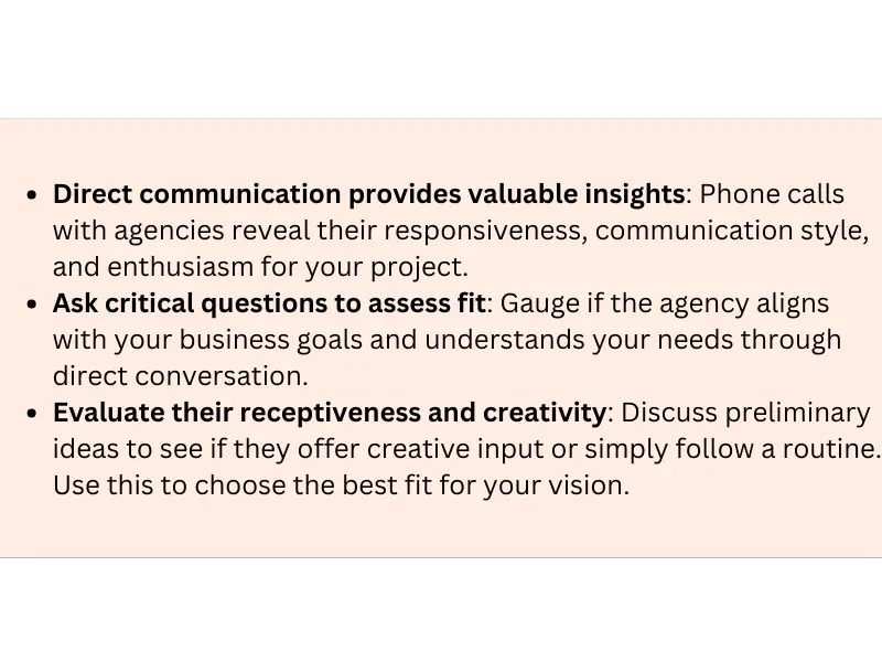 Gain Clarity and Confidence Through Direct Communication with Agencies