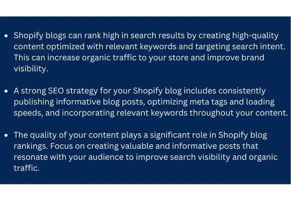 Can Shopify blogs rank