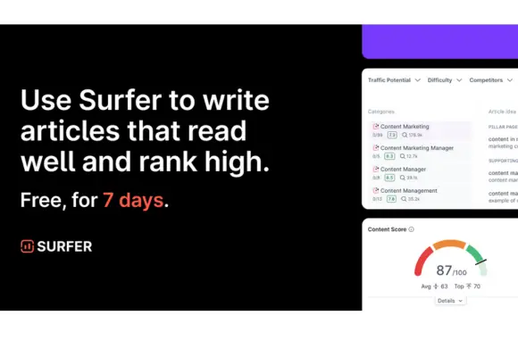 Surfer 7 Day Free Trial