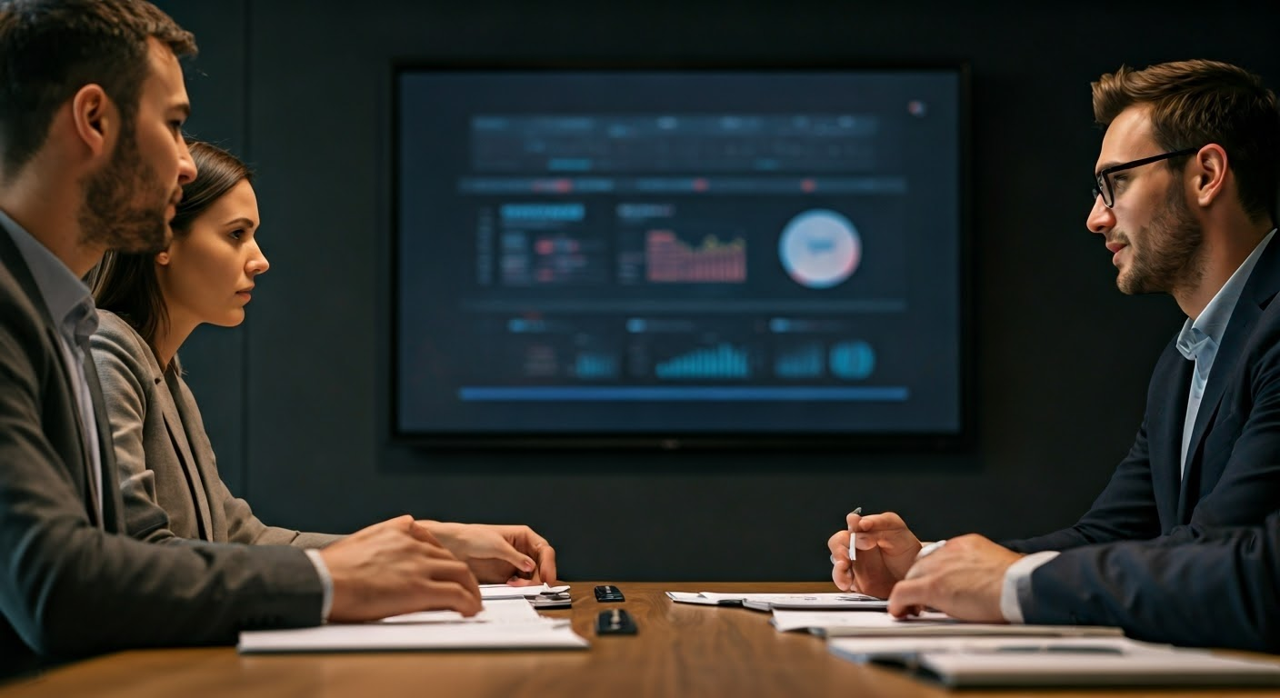 Business meeting on web design