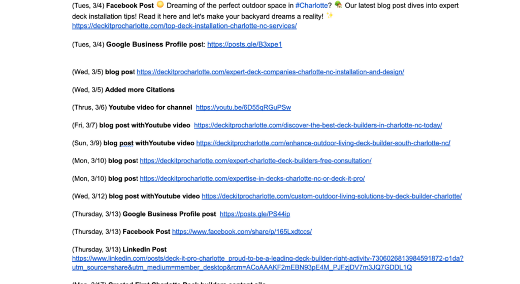 Strategic Content Calendar