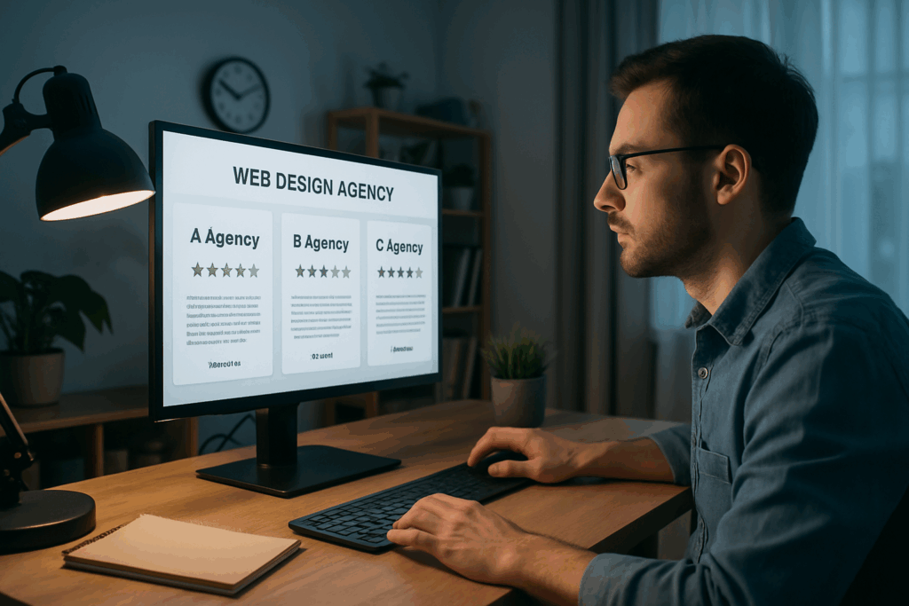 Comparing agencies on computer